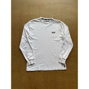 Palace Skateboards Spell Out White Skater Streetwear Long Sleeve T-Shirt (M)